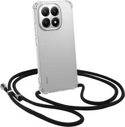 Xiaomi 15T Hoesje met Koord Schokbestendig TPU Transparant afbeelding