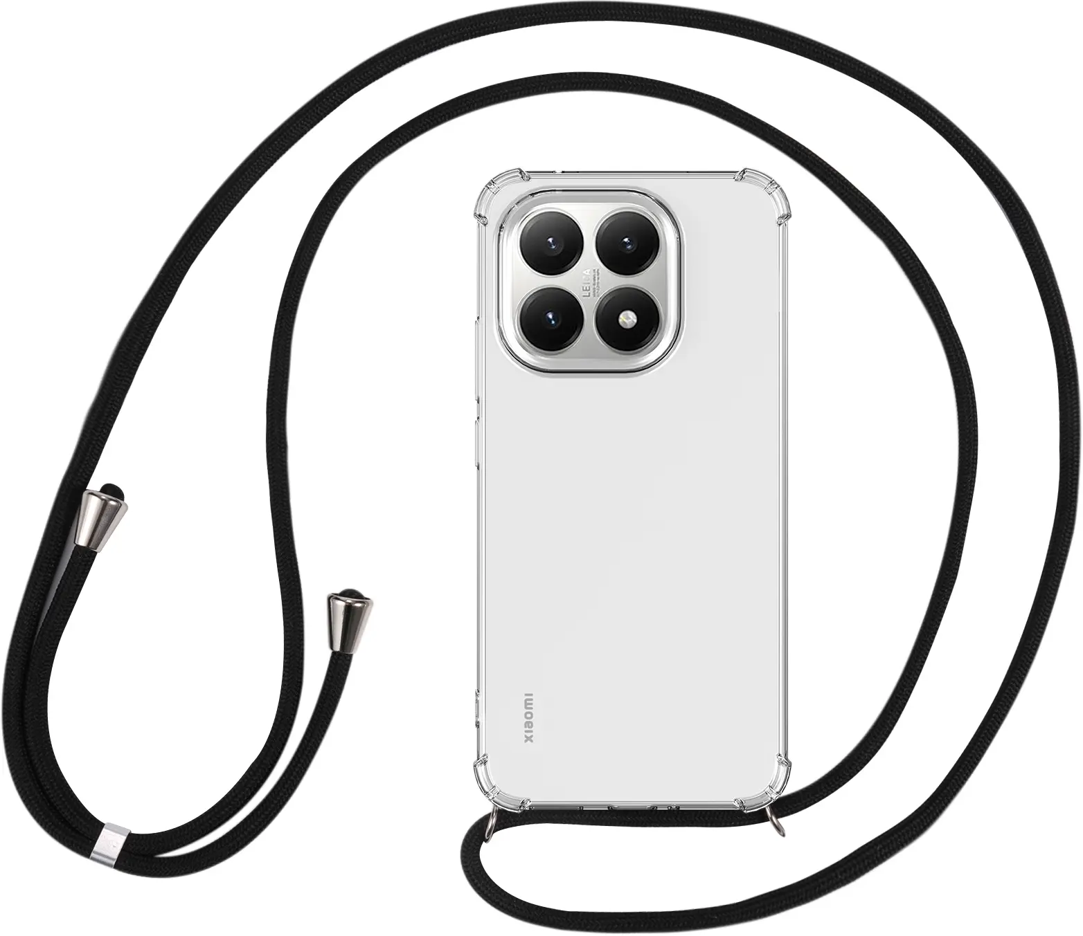 Xiaomi 15T Hoesje met Koord Schokbestendig TPU Transparant afbeelding 5