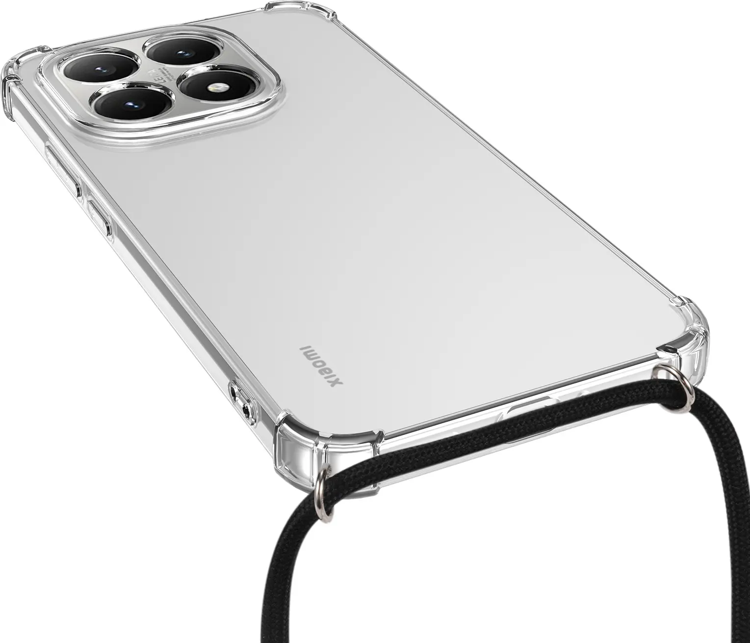 Xiaomi 15T Hoesje met Koord Schokbestendig TPU Transparant afbeelding 4