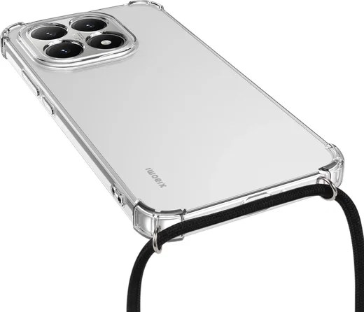 Xiaomi 15T Hoesje met Koord Schokbestendig TPU Transparant afbeelding 4