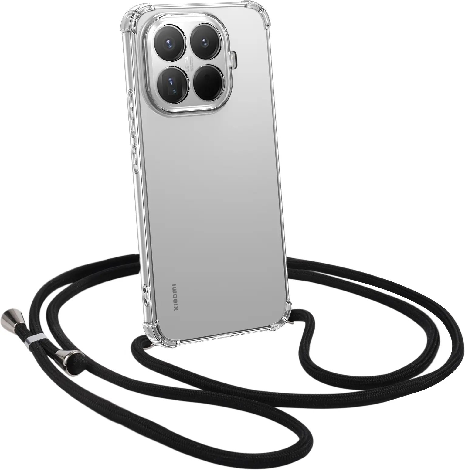 Xiaomi 15T Pro Hoesje met Koord Schokbestendig TPU Transparant afbeelding 1