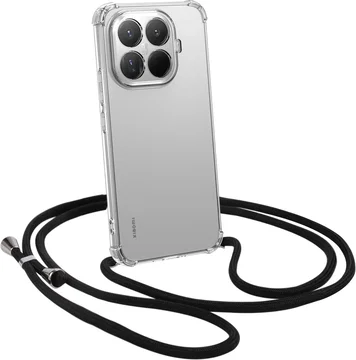 Xiaomi 15T Pro Hoesje met Koord Schokbestendig TPU Transparant