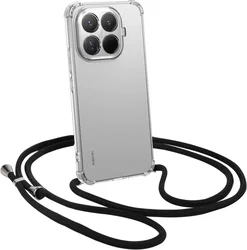 Xiaomi 15T Pro Hoesje met Koord Schokbestendig TPU Transparant afbeelding