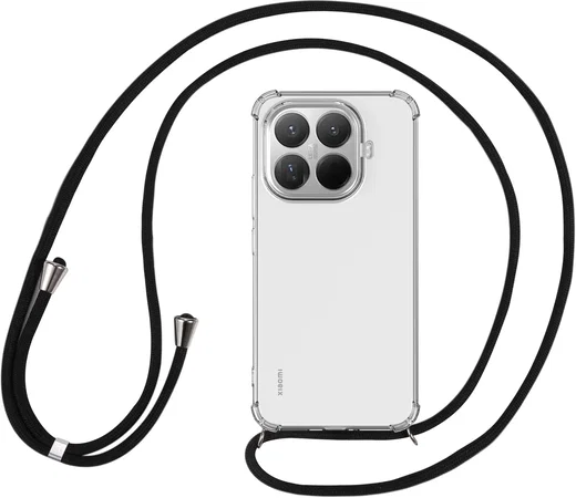 Xiaomi 15T Pro Hoesje met Koord Schokbestendig TPU Transparant afbeelding 5