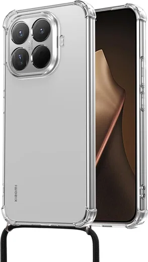 Xiaomi 15T Pro Hoesje met Koord Schokbestendig TPU Transparant afbeelding 2