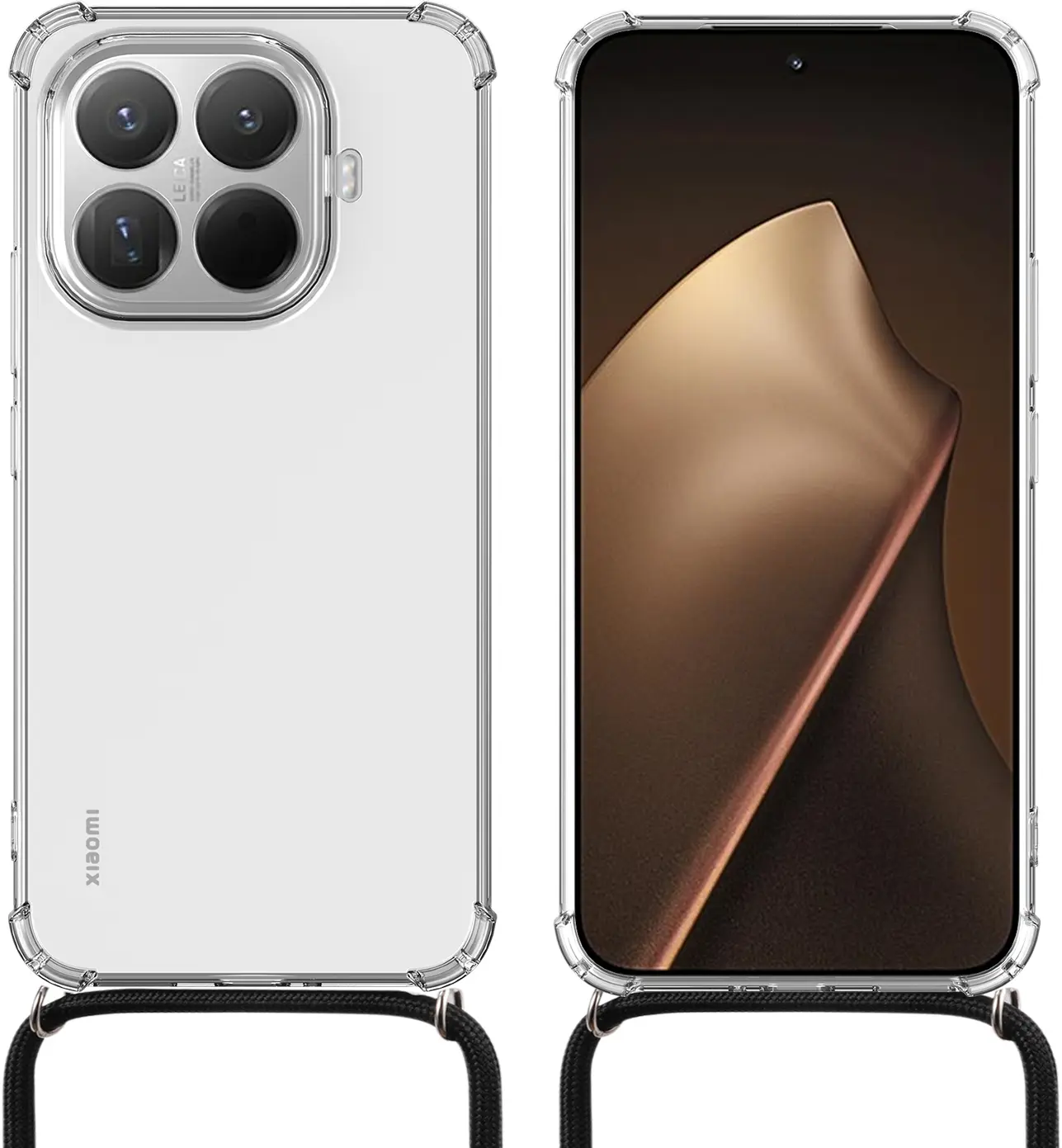Xiaomi 15T Pro Hoesje met Koord Schokbestendig TPU Transparant afbeelding 7