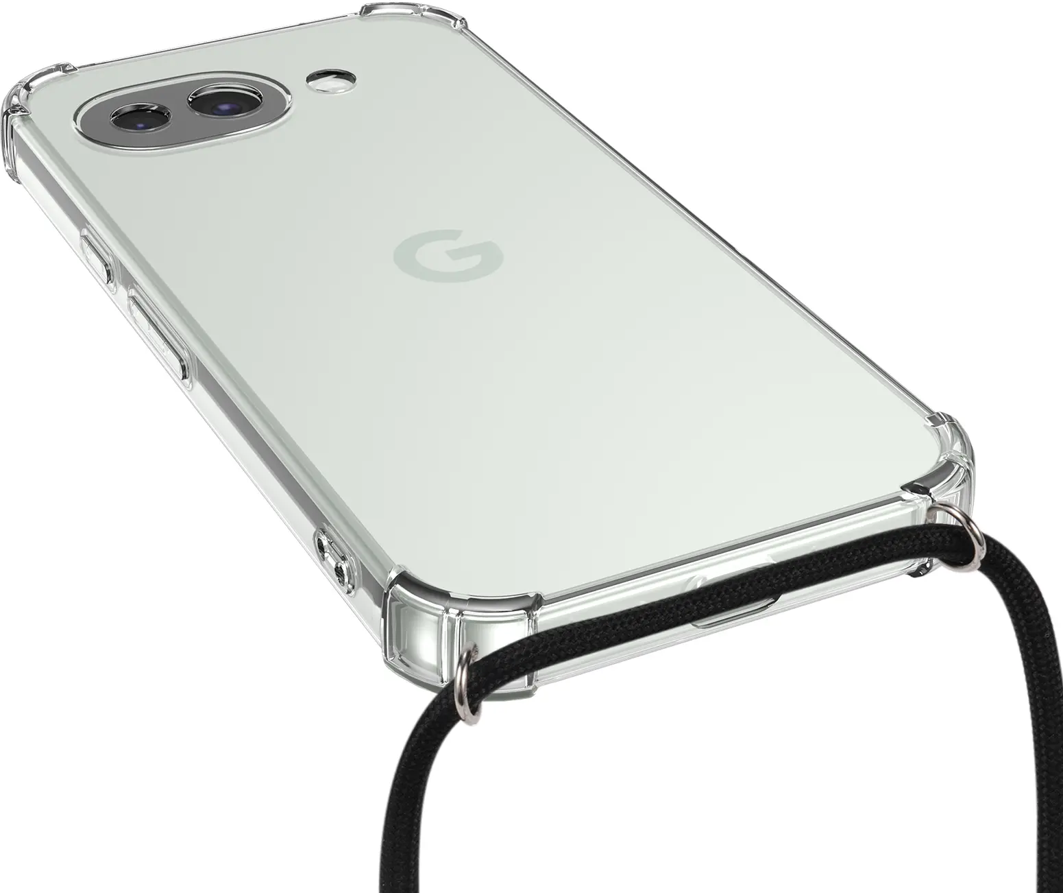 Google Pixel 10a Hoesje met Koord Schokbestendig TPU Transparant afbeelding 4