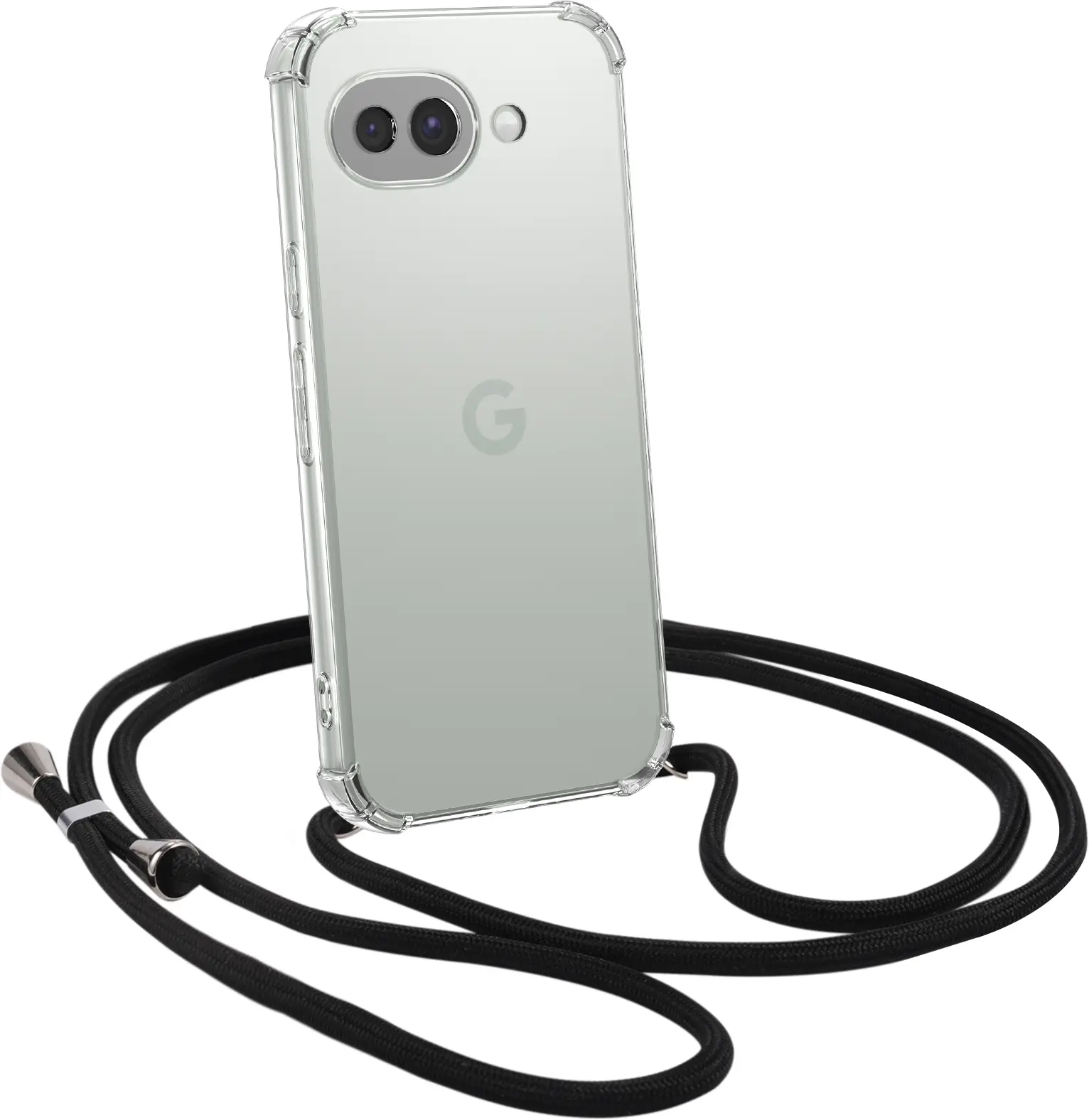 Google Pixel 10a Hoesje met Koord Schokbestendig TPU Transparant afbeelding 2