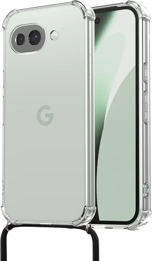 Google Pixel 10a Hoesje met Koord Schokbestendig TPU Transparant afbeelding 1