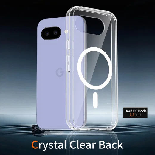 Google Pixel 10a Hoesje Hard Back Cover met MagSafe Transparant afbeelding 9