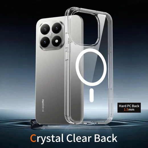 Xiaomi 15T Hoesje Hard Back Cover met MagSafe Transparant afbeelding 8