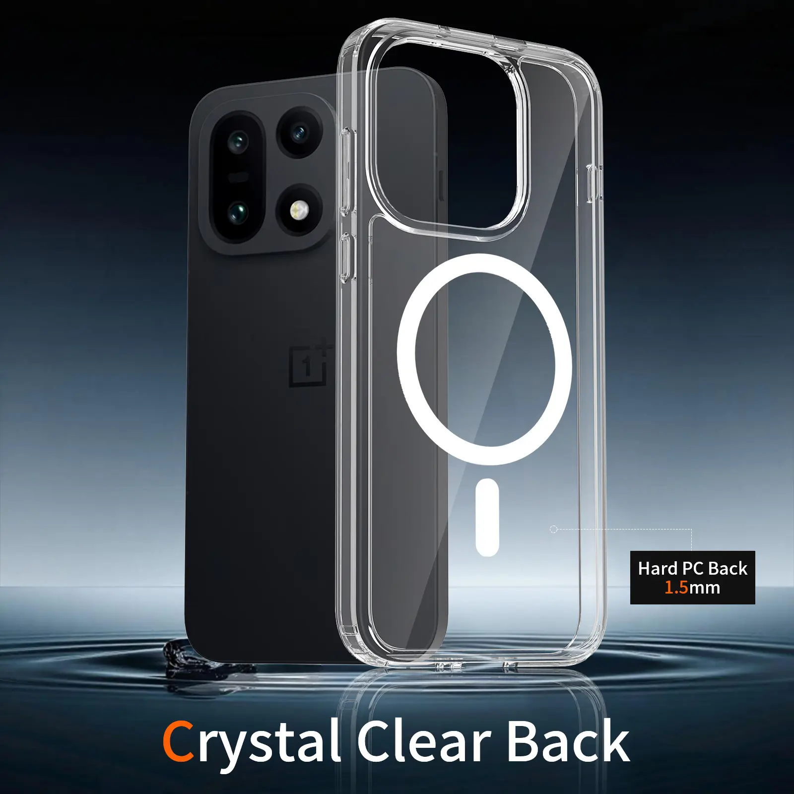 OnePlus 15 Hoesje Hard Back Cover met MagSafe Transparant afbeelding 8