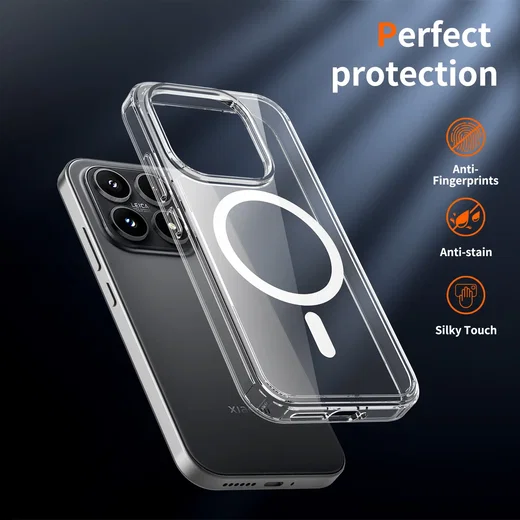 Xiaomi  17 Hoesje Hard Back Cover met MagSafe Transparant afbeelding 8