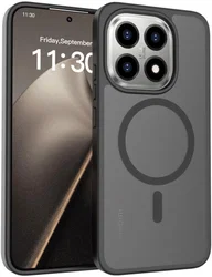 Xiaomi 15T Hybrid Hoesje met MagSafe Back Cover Matte Zwart afbeelding