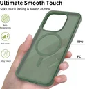 Xiaomi 15T Hybrid Hoesje met MagSafe Back Cover Matte Groen