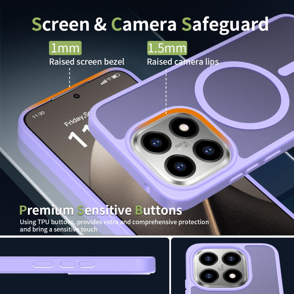 Xiaomi 15T Hybrid Hoesje met MagSafe Back Cover Matte Paars afbeelding 5
