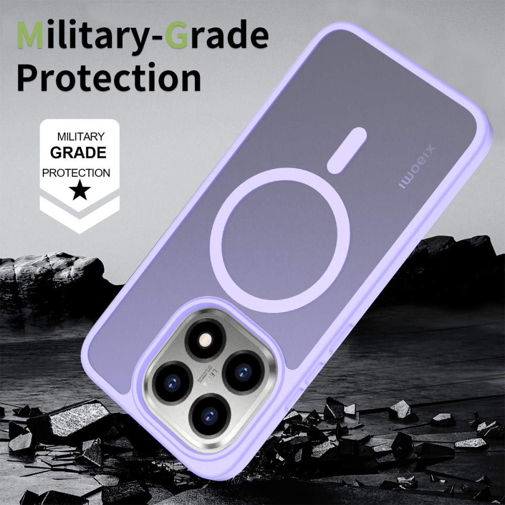 Xiaomi 15T Hybrid Hoesje met MagSafe Back Cover Matte Paars afbeelding 2
