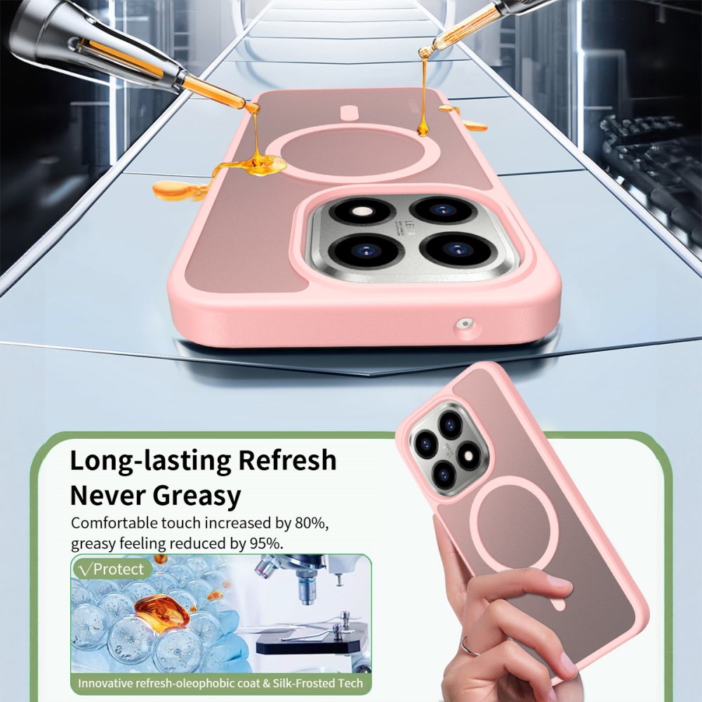 Xiaomi 15T Hybrid Hoesje met MagSafe Back Cover Matte Roze afbeelding 5