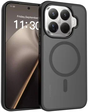 Xiaomi 15T Pro Hybrid Hoesje met MagSafe Back Cover Matte Zwart