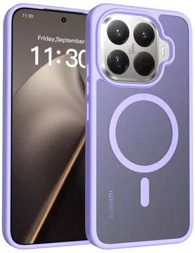 Xiaomi 15T Pro Hybrid Hoesje met MagSafe Back Cover Matte Paars