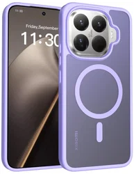 Xiaomi 15T Pro Hybrid Hoesje met MagSafe Back Cover Matte Paars afbeelding