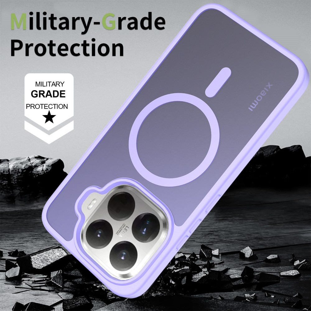 Xiaomi 15T Pro Hybrid Hoesje met MagSafe Back Cover Matte Paars afbeelding 2