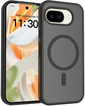 Google Pixel 10a Hybrid Hoesje met MagSafe Back Cover Matte Zwart