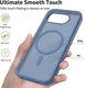 Google Pixel 10a Hybrid Hoesje met MagSafe Back Cover Matte Blauw afbeelding 2