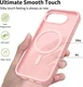 Google Pixel 10a Hybrid Hoesje met MagSafe Back Cover Matte Roze afbeelding 2