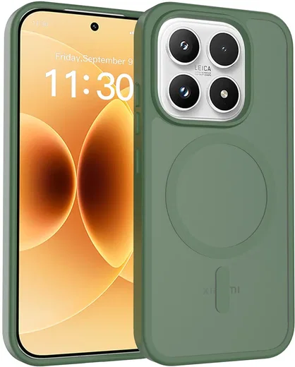 Xiaomi 17 Hybrid Hoesje met MagSafe Back Cover Matte Groen afbeelding 1