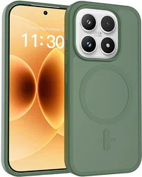 Xiaomi 17 Hybrid Hoesje met MagSafe Back Cover Matte Groen afbeelding
