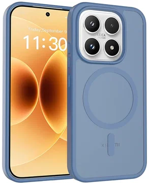 Xiaomi 17 Hybrid Hoesje met MagSafe Back Cover Matte Blauw