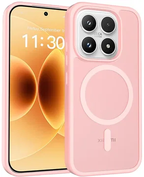 Xiaomi 17 Hybrid Hoesje met MagSafe Back Cover Matte Roze