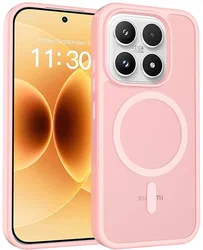 Xiaomi 17 Hybrid Hoesje met MagSafe Back Cover Matte Roze afbeelding