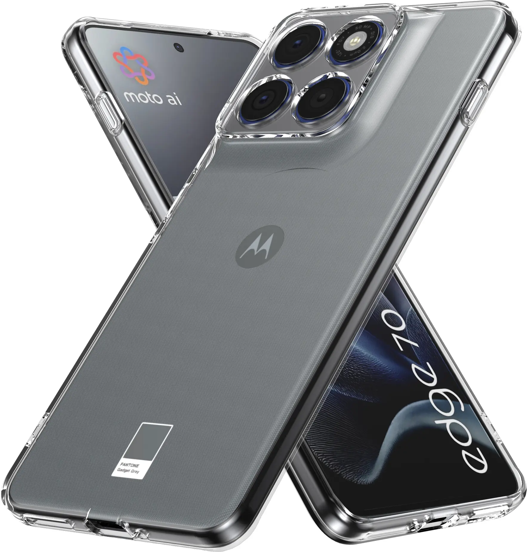 Motorola Edge 70 Hoesje Dun TPU Back Cover Transparant afbeelding 1