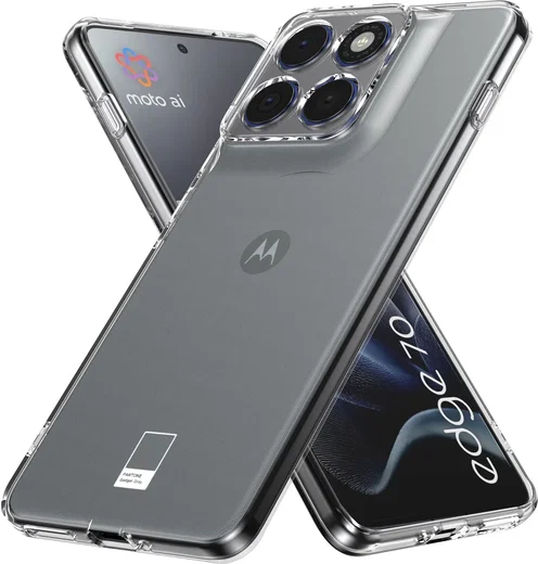 Motorola Edge 70 Hoesje Dun TPU Back Cover Transparant afbeelding 1