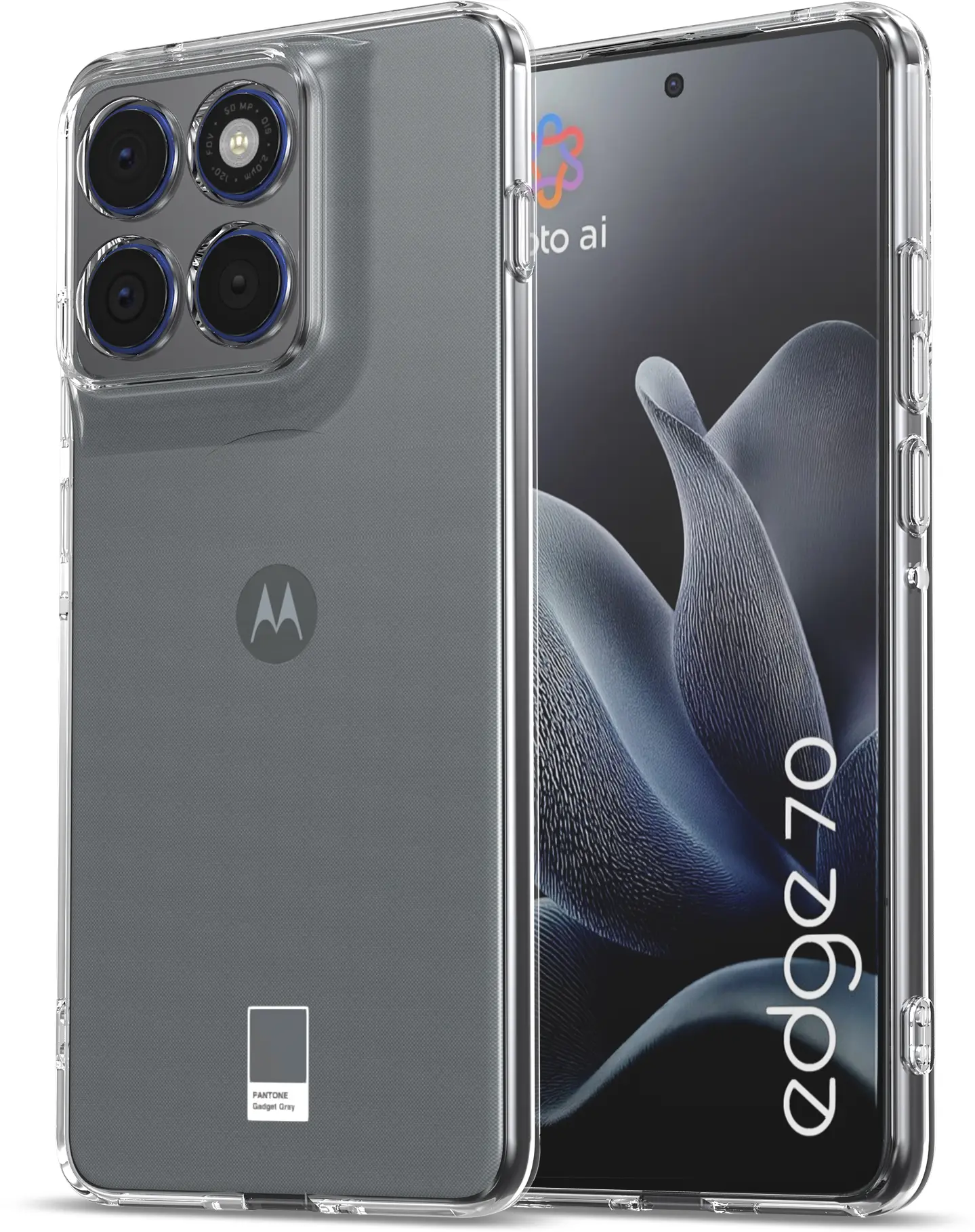 Motorola Edge 70 Hoesje Dun TPU Back Cover Transparant afbeelding 2