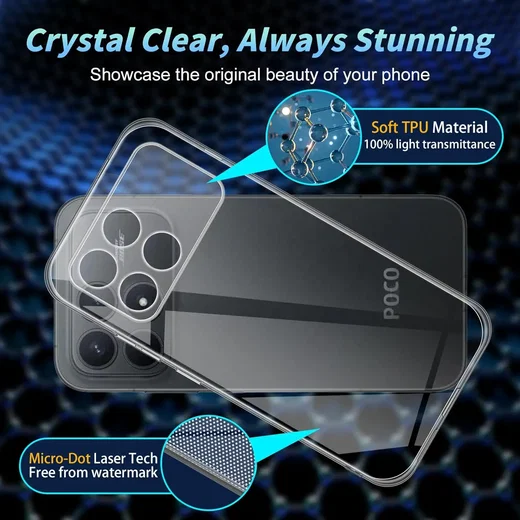 Xiaomi Poco F8 Pro Hoesje Dun TPU Back Cover Transparant afbeelding 8