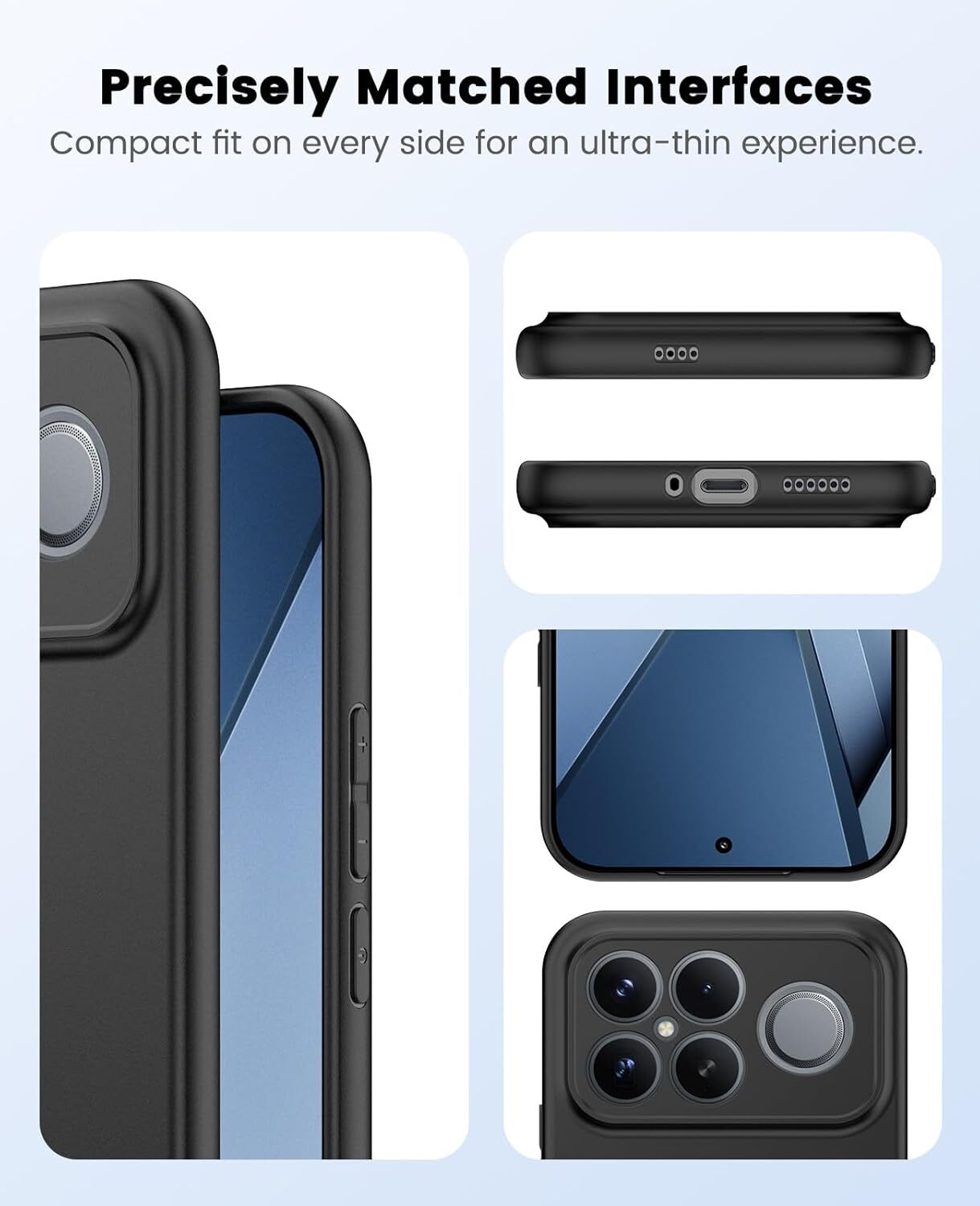 Xiaomi Poco F8 Ultra Hoesje Dun TPU Back Cover Matte Zwart afbeelding 5