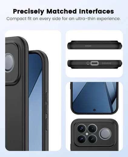 Xiaomi Poco F8 Ultra Hoesje Dun TPU Back Cover Matte Zwart afbeelding 5