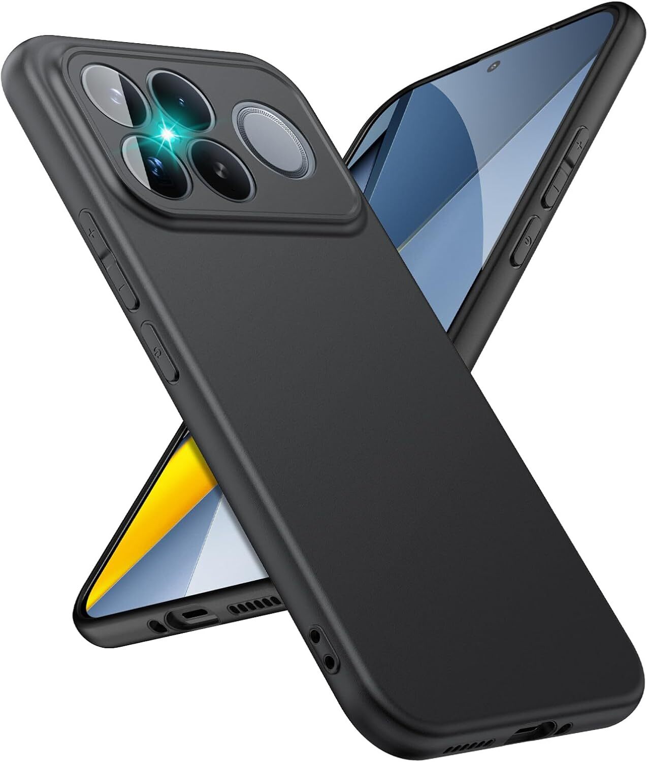 Xiaomi Poco F8 Ultra Hoesje Dun TPU Back Cover Matte Zwart afbeelding 1