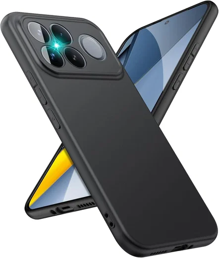 Xiaomi Poco F8 Ultra Hoesje Dun TPU Back Cover Matte Zwart afbeelding 1