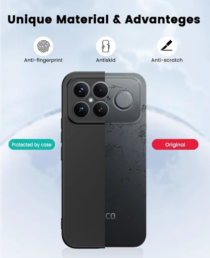 Xiaomi Poco F8 Ultra Hoesje Dun TPU Back Cover Matte Zwart afbeelding 7