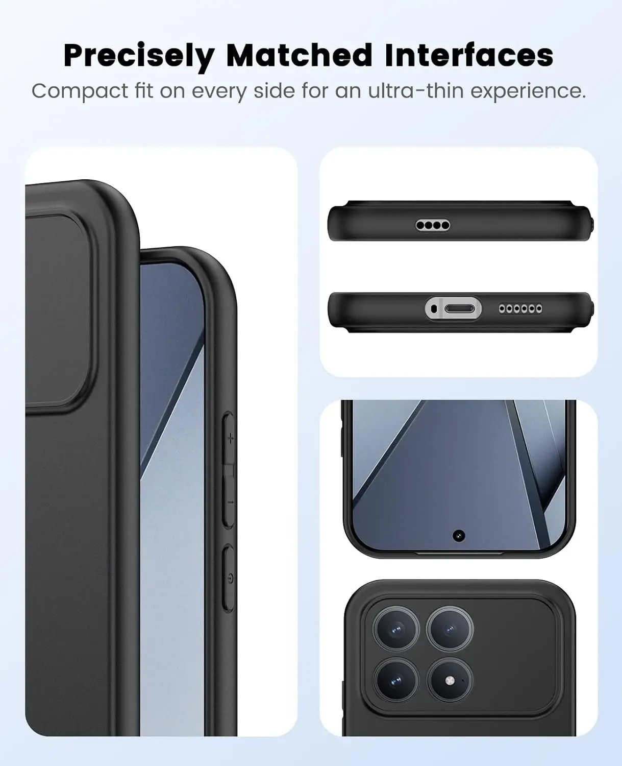 Xiaomi Poco F8 Pro Hoesje Dun TPU Back Cover Matte Zwart afbeelding 7