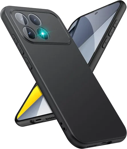 Xiaomi Poco F8 Pro Hoesje Dun TPU Back Cover Matte Zwart afbeelding 1