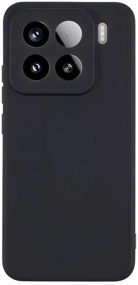 Xiaomi 15 Pro Hoesje Dun TPU Back Cover Matte Zwart afbeelding 1