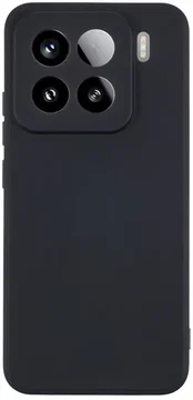 Xiaomi 15 Pro Hoesje Dun TPU Back Cover Matte Zwart