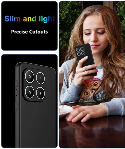 Xiaomi 17 Hoesje Dun TPU Back Cover Matte Zwart afbeelding 10