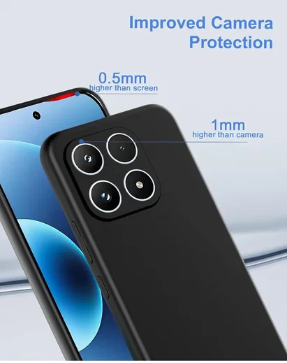 Xiaomi 17 Hoesje Dun TPU Back Cover Matte Zwart afbeelding 3