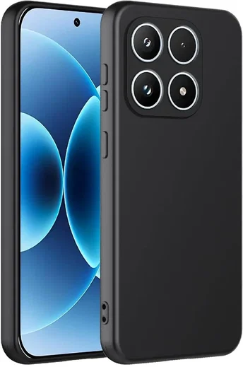 Xiaomi 17 Hoesje Dun TPU Back Cover Matte Zwart afbeelding 1